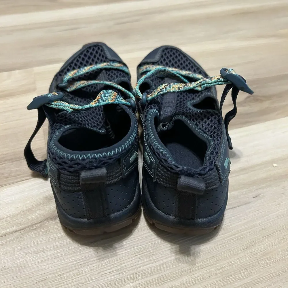 Chaco Odyssey Youth Water Sandals Kids Size 2 Navy Green Sport